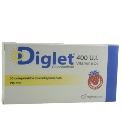 DIGLET 400 U.I. 30 COMPRIMIDOS BUCODISPERSABLES