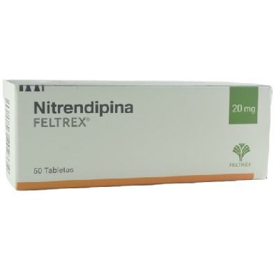 NITRENDIPINA FELTREX 20MG 50 TABLETAS C/B (CADA BLISTER)