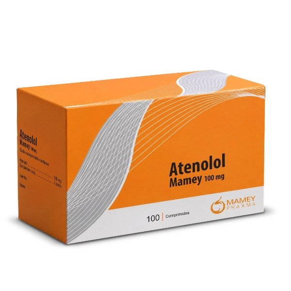 ATENOLOL MAMEY 100MG 100 COMPRIMIDOS C/B (CADA BLISTER)
