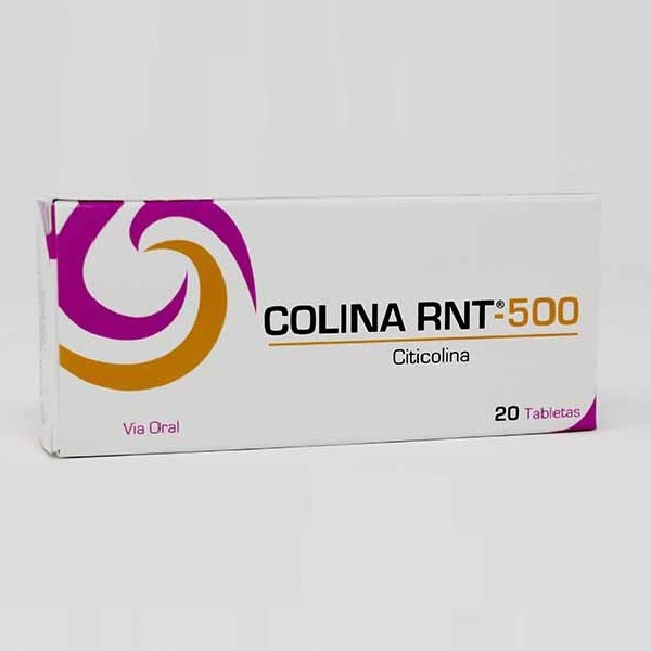 COLINA RNT 500 MG 20 TABLETAS