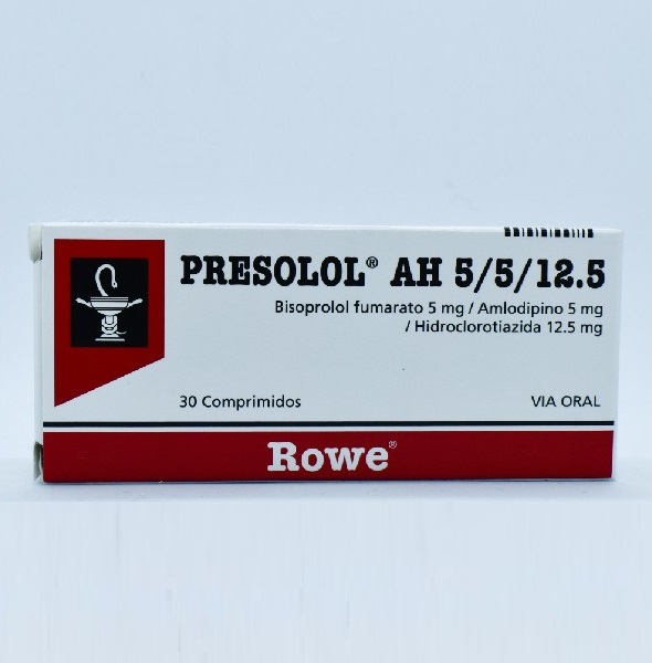PRESOLOL AH 5/5/12.5MG 30 COMPRIMIDOS