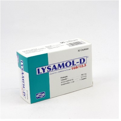 LYSAMOL D 160/12.5 MG 30 TABLETAS