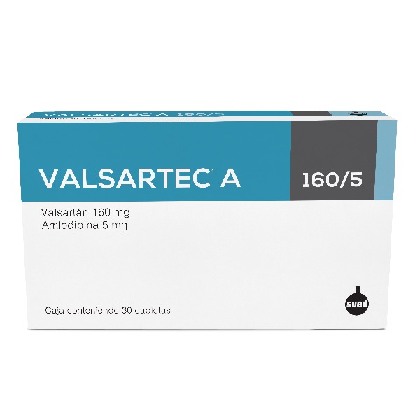 VALSARTEC A 160/5MG 30 CAPLETAS