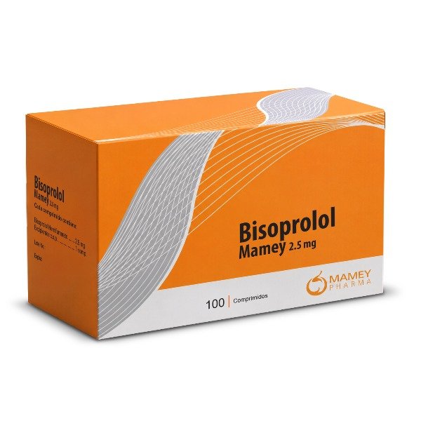 BISOPROLOL MAMEY 2.5MG 100 COPRIMIDOS C/B (CADA BLISTER)