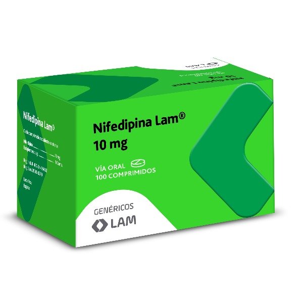 NIFEDIPINA LAM 10MG 100 COMPRIMIDOS C/B (CADA BLISTER)