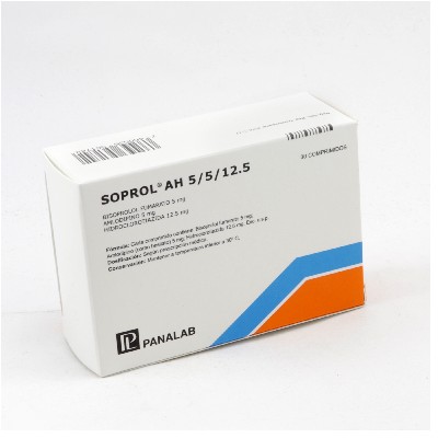 SOPROL AH 5/5/12.5 COMPRIDOS