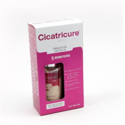 GENOMMA CICATRICURE BEAUTY CARE CREMA DIA FPS25 5 BENEFICIOS 50G