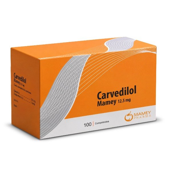 CARVEDILOL MAMEY 12.5MG 100 COMPRIMIDOS C/B (CADA BLISTER)