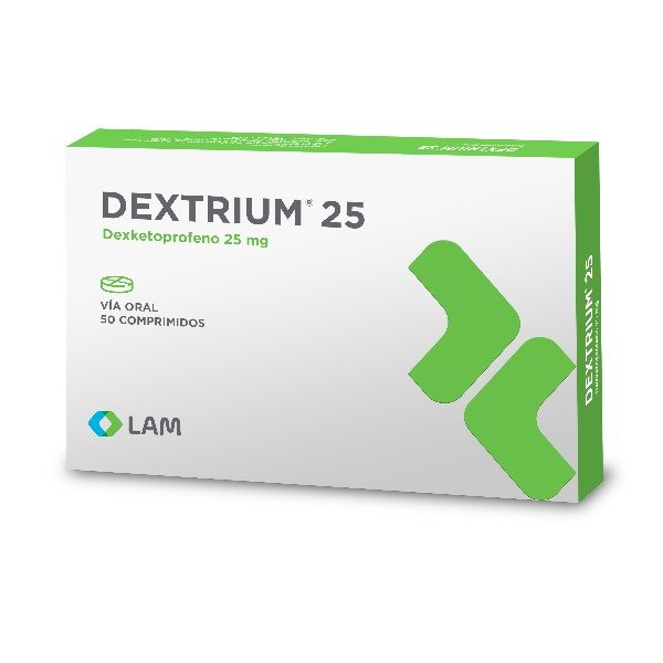 DEXTRIUM 25MG 50 COMPRIMIDOS C/U (CADA UNIDAD)