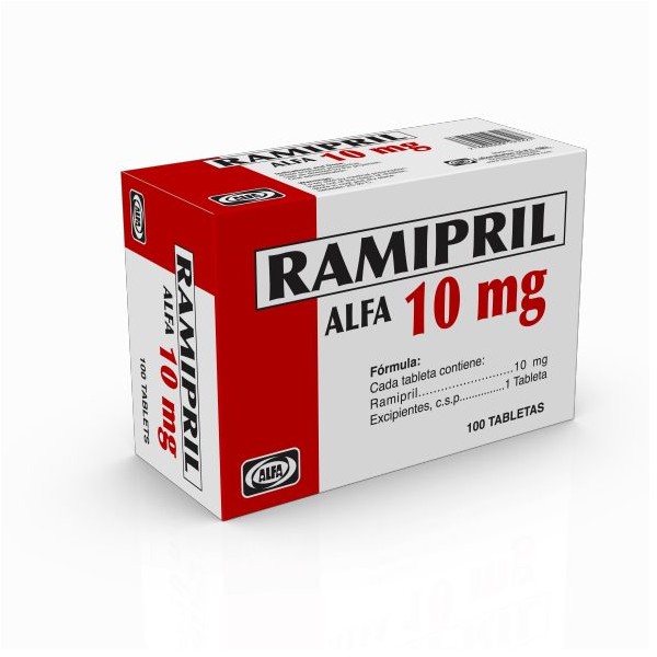 RAMIPRIL ALFA 10MG 100 TABLETAS C/B (CADA BLISTER)