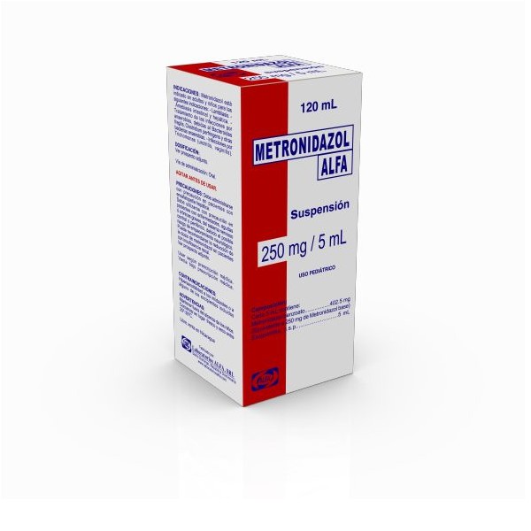 METRONIDAZOL ALFA 250 MG JARABE 120 ML