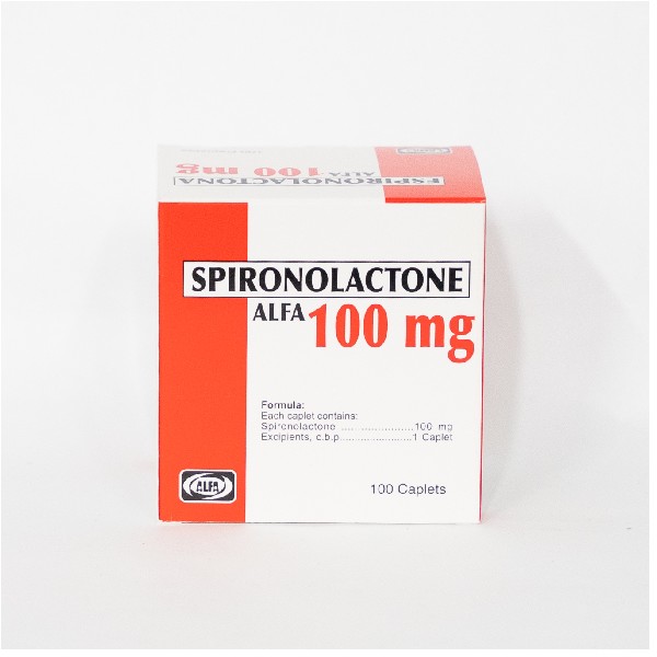 ESPIRONOLACTONA ALFA 100MG 100 CAPLETAS C/B (CADA BLISTER)
