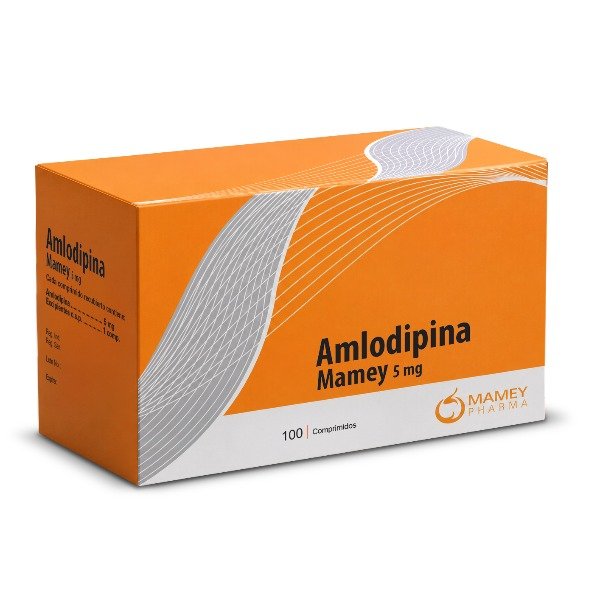 AMLODIPINA MAMEY 5MG 100 COMPIRMIDOS C/B (CADA BLISTER)