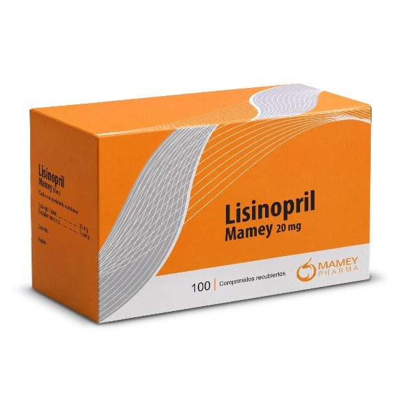 LISINOPRIL MAMEY 20MG 100 COMPRIMIDOS C/B (CADA BLISTER)