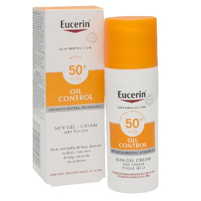 EUCERIN SUN CREMA GEL OIL CONTROL TOQUE SECO FACIAL PROTECTOR SOLAR FPS50 50ML* (17261)