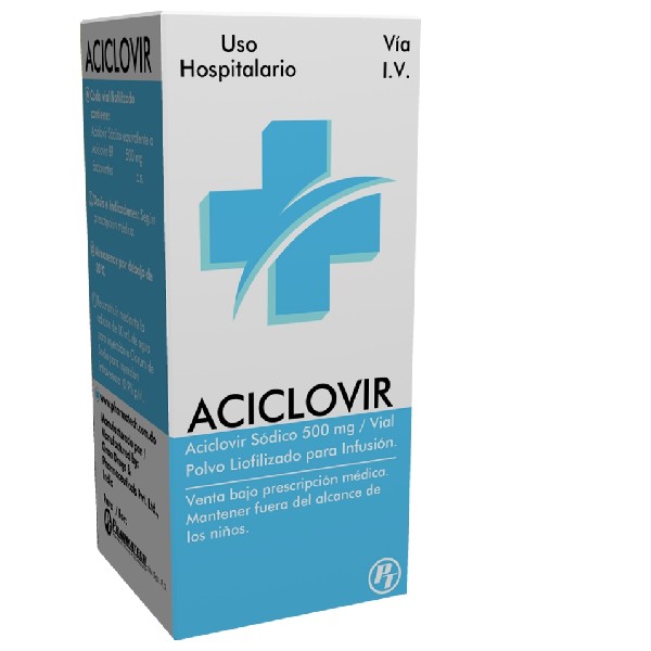 ACICLOVIR 500 MG I.V. POLVO PARA INFUSION