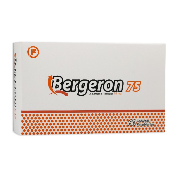 BERGERON 75MG 60 TABLETAS C/U (CADA UNIDAD)