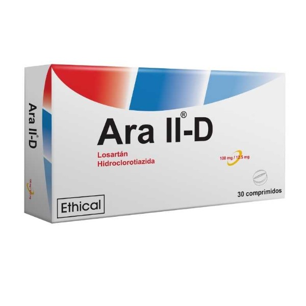 ARA II-D 100/12.5 MG 30 COMPRIMIDOS
