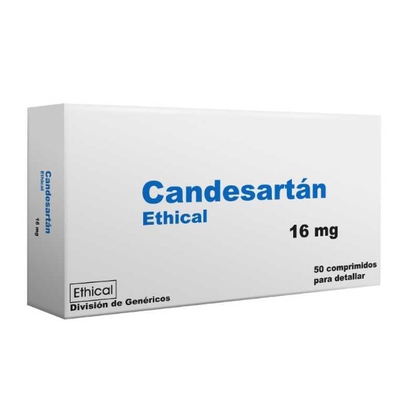 CANDESARTAN ETHICAL 16 MG 50 COMPRIMIDOS C/B (CADA BLISTER)