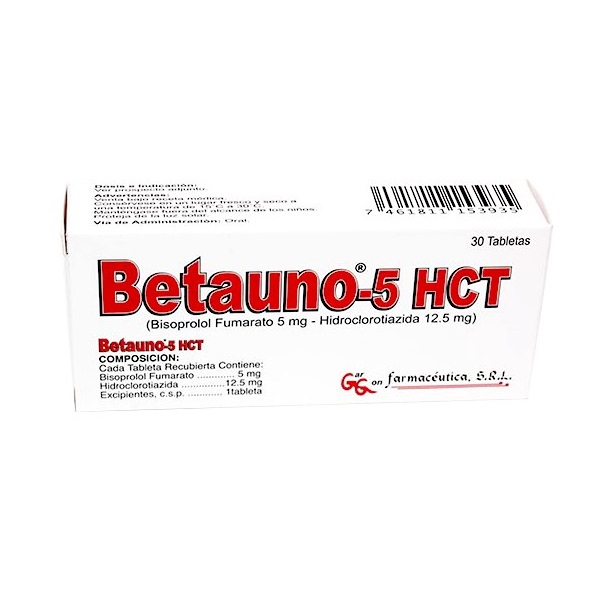 BETAUNO 5 HTC 12.5MG 30 TABS