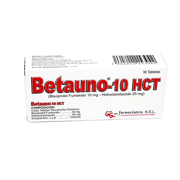 BETAUNO 10 HCT 30 TABLETAS