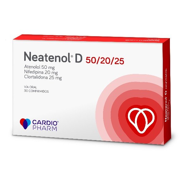 NEATENOL D 50/20/25 MG 30 COMPRIMIDOS
