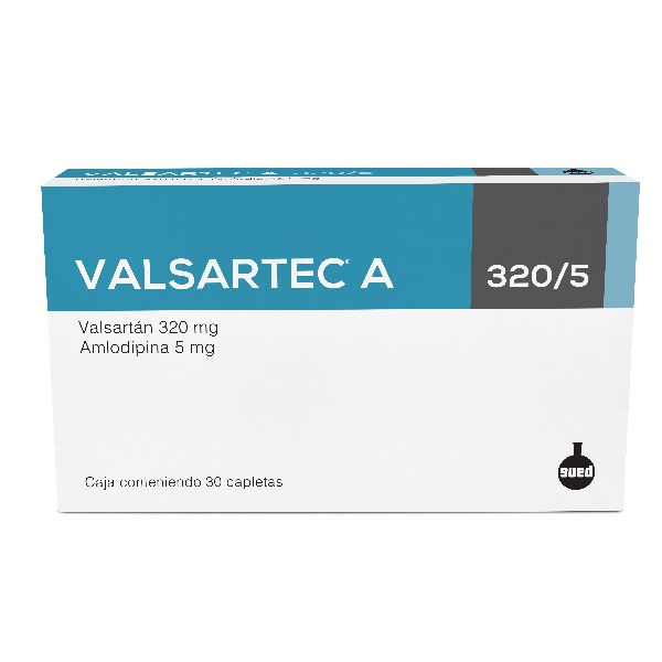 VALSARTEC A 320/5MG 30 CAPLETAS