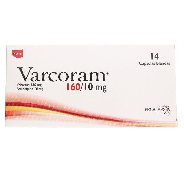 VARCORAM 160/10MG 14 CAPSULAS BLANDAS