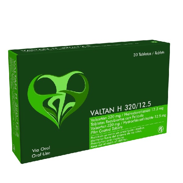VALTAN H 320/12.5MG 30 TABLETAS