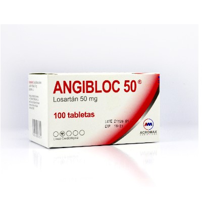 ANGIBLOC 50MG 100 TABLETAS C/B (CADA BLISTER)