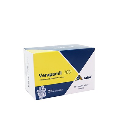 VERAPAMIL RETARD 180MG 50 CAPSULAS C/B (CADA BLISTER)