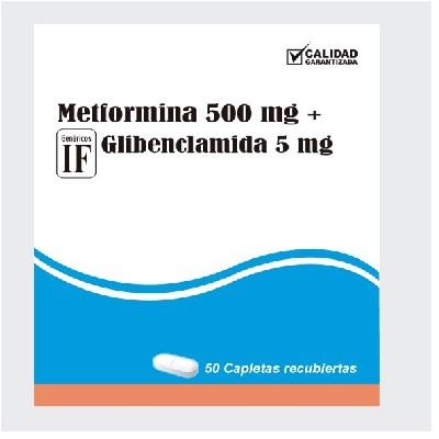METFORMINA IF 500/5MG 50 CAPLETAS C/B (CADA BLISTER)