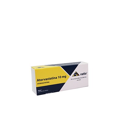 ATORVASTATINA RATIO 10MG 50 COMPRIMIDOS C/B (CADA BLISTER)