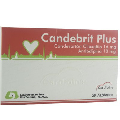 CANDEBRIT PLUS 16/10 MG 30 TABLETAS