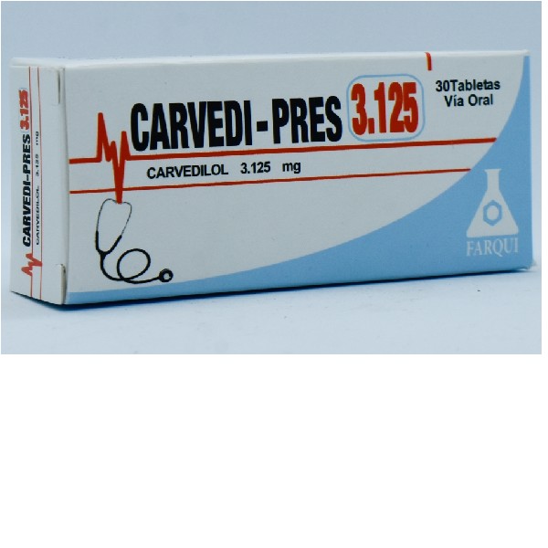 CARVEDI-PRES 3.125MG 30 TABLETAS