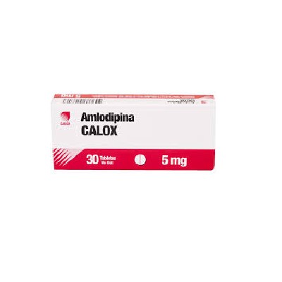 AMLODIPINA CALOX 5 MG 30 TABLETAS
