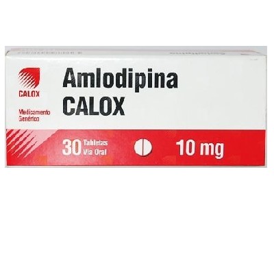 AMLODIPINA CALOX 10 MG 30 TABLETAS 1+1