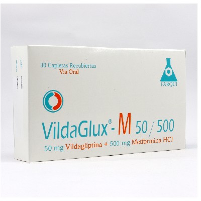 VILDAGLUX M 50/500MG 30 CAPLETAS