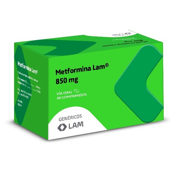 METFORMINA LAM 850MG 100 COMPRIMIDOS C/B (CADA BLISTER)