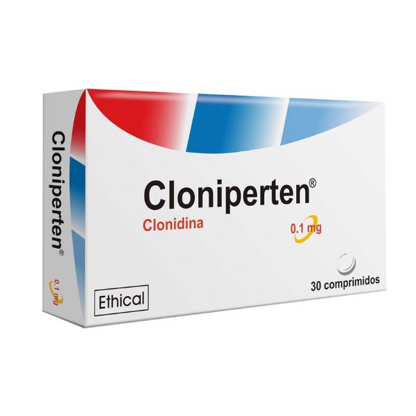 CLONIPERTEN ETHICAL 0.1 MG 30 COMPRIMIDOS