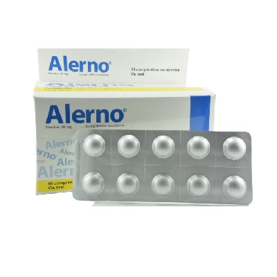 ALERNO 20MG 50 COMPRIMIDOS RECUBIERTOS C/U (CADA UNIDAD)
