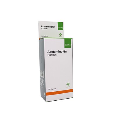 ACETAMINOFEN FELTREX 500MG 102 TABLETAS C/U (CADA UNIDAD)