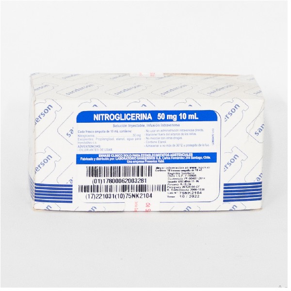 NITROGLICERINA 5MG /10ML