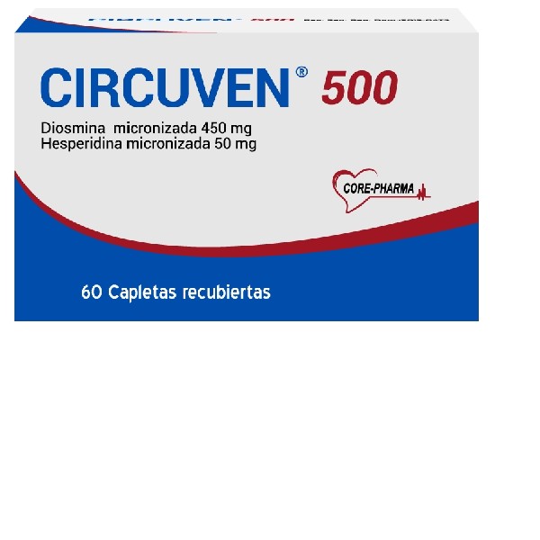 CIRCUVEN 500MG 60 CAPLETAS C/U (CADA UNIDAD)