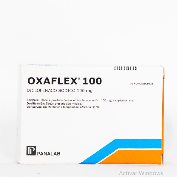 OXAFLEX 100MG 10 SUPOSITORIOS