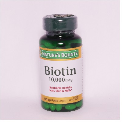 BIOTIN 10000MG 120 SOFTGELS NATURES BOUNTY