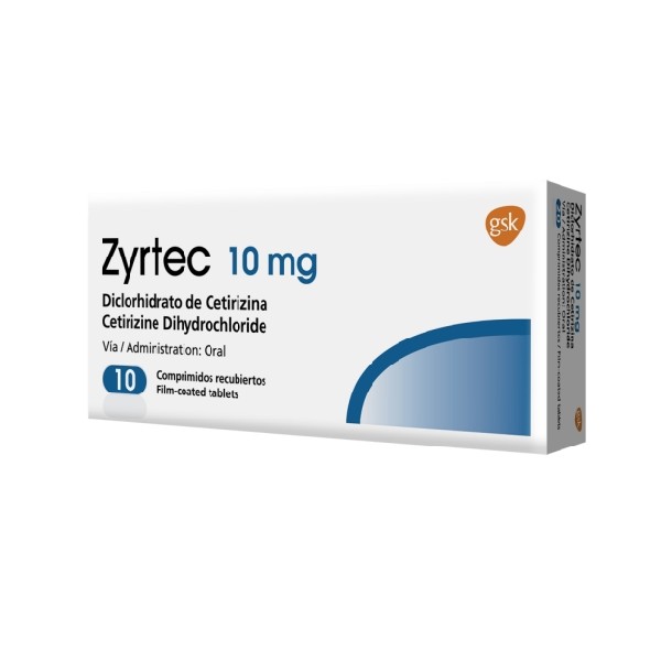 ZYRTEC 10MG 10 COMPRIMIDOS