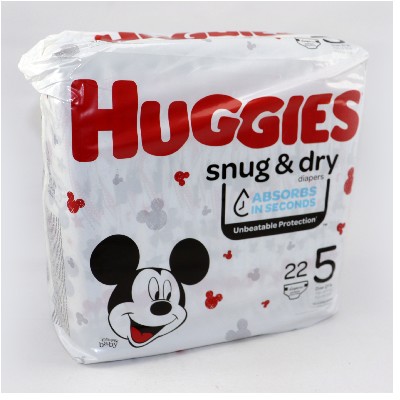 HUGGIES SNUG & DRY #5 25 PAÑALES