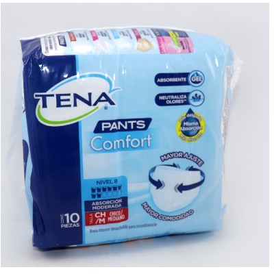 TENA PANTS NOCTURNO MEDIUM 8 PAÑALES