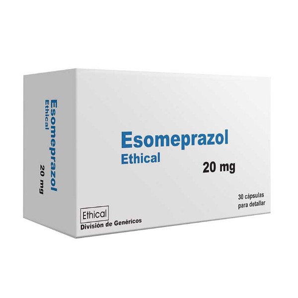 ESOMEPRAZOL ETHICAL 20MG 30 CAPSULAS C/U (CADA UNIDAD)